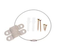 Ensemble de 5 Sangle de Sécurité Anti-basculement, Protection | Ancrages Fiables pour Armoire et Commode, ABS Alliage Argenté, Lot de Set de Pièces pour Maison
