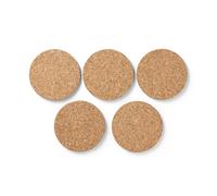 Ensemble de 5 sous-verres en liège Naturel Set of 5 / 9.5 cm