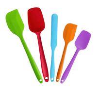 Ensemble de 5 Spatule Cuisine Silicone, Souple et Résistantes à Chaleur, Polyvalents, Multicolores Silicone Spatule pour Cuisson, Pâtisserie et MéLange, Ne Raye Pas les Casseroles, Lave-Vaisselle