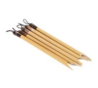 Ensemble de 5 Stylos de Calligraphie Arabe en Bambou Naturel, Pointe en Bambou pour Exercices d'Écriture, Matériel Éducatif pour École et Maison