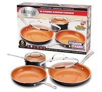 Ensemble de 5 ustensiles de Cuisine Gotham Steel Kitchen Essentials avec Surface en cuivre Ultra antiadhésive, Passe au Lave-Vaisselle