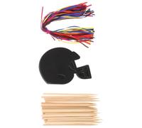 Ensemble de 50 Kit de Papier à Gratter en Forme de Casque | Effet Arc-en-ciel Holographique, Stylet en Bois et Rubans Inclus, pour Activités Scolaires et Atelier