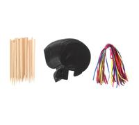 Ensemble de 50 Kit Papier à Gratter Casque Stylet | Bois et Papier, Effet Noir Holographique, Rubans Inclus, pour Fêtes d Anniversaire et Voyages