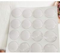 Ensemble De 50pcs Autocollant Époxy Rond Cercle Dôme 3d Rond Pour Diy Capsule Autocollant Résine Autocollante (2inch)
