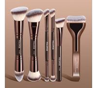 Ensemble de 6/10/18/22 pièces de pinceaux de maquillage professionnels, comprenant pinceau pour fond de teint, pinceau pour poudre, pinceau pour blush, pinceau pour correcteur, pinceau pour contour, p