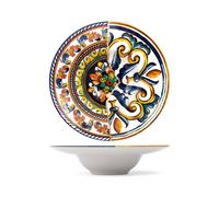 Ensemble De 6 Assiettes En Grès Modèle Positano De 27 Cm