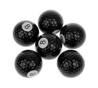 Ensemble De 6 Balles De Golf Fantaisie A Motif De Basket-Ball, Accessoire D'entrainement Au Golf( Boule De Billard)