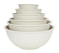 Ensemble de 6 bols m langer en fibre de bambou cologique Chef Craft Naturel