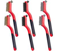 Ensemble de 6 brosses métalliques - Poignée incurvée, brosse métallique, brosse de nettoyage R