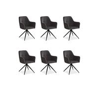 Ensemble de 6 chaises salle à manger modernes