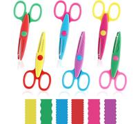 Ensemble de 6 Ciseaux avec Ciseaux Dentelés et Ciseaux de Coupe en Zigzag,pour les Travaux Manuels,la Formation Préscolaire et l'Enseignement Artistique,pour les Projets Créatifs et Éducatifs