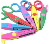 Ensemble De 6 Ciseaux Pour Loisirs Créatifs - Ergonomiques, À Code Couleur, Coupe De Précision Pour Le Scrapbooking Et Les Projets Scolaires