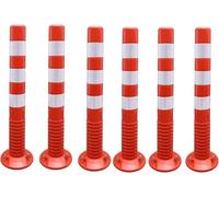 Ensemble De 6 Cônes De Signalisation Routière - Bornes Flexibles En Plastique De 76 Cm (30 Po) Pour Barrières D'Allée, Délimitation De Parking D'Hôtel, Idéales Pour La Gestion Du Trafic Et La Sécurit