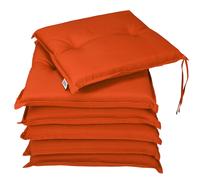 Ensemble de 6 Coussins Boston de Chaise de Jardin Coussin de siège en Polyester