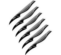 Ensemble de 6 Couteaux d'office 19 cm Nirosta Black Edition