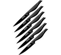 Ensemble de 6 Couteaux d'office 24 cm Nirosta Black Edition