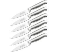 Nirosta 9320650 Lot de Couteaux de cuisine, Couteau de découpe, Couteau à légumes, Lame de 8,5cm, Argenté, Acier inoxydable, 20x2cm