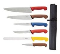 Ensemble de 6 Couteaux Professionnel Code couleur Hygiplas Multicolore