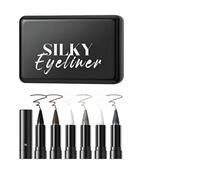 Ensemble de 6 crayons ombres à paupières et eye-liners soyeux, ensemble de eye-liners crème matte nacrée, ombres à paupières longue tenue et waterproof, kit de crayons maquillage