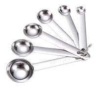 Ensemble de 6 cuillères à mesurer de précision, ustensile de cuisine en acier antirouille avec graduations pour recettes et mélange, ensemble de cuillères à mesurer graduées avec marquages