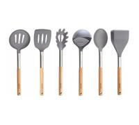 Ensemble De 6 Éléments D'ustensiles De Cuisine En Acacia Kinghoff Kh-1325