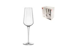 Ensemble De 6 Flûtes En Verre Transparent Bormioli Rocco 28 Cl