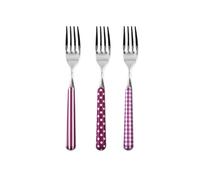 Ensemble De 6 Fourchettes De Table En Acier Inoxydable Provence Manche Lilas