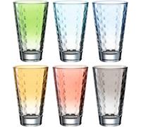 Ensemble De 6 Gobelets En Verre Pastel Leonardo LD - 300 Ml Vaisselle Texturée