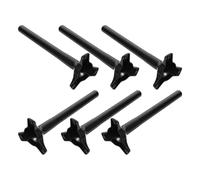 Ensemble de 6 Lampe à Flamme Extérieure, Base Triangulaire | PVC, Structure à Tube Rond, Stabilité le Vent, pour Bordures, Allées et Installations de Jardin