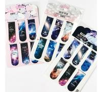 Ensemble De 6 Marques-Pages Magnétiques, Représentant Les Nuits Sombres Et Étoilées, Papeterie Créative, Accessoires De Livres, Prix Pour Étudiants