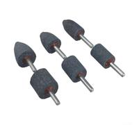 Ensemble de 6 Meules Cylindriques en Corindon, Queue 6mm pour, | Tête De Meulage CylindriquePierre Abrasive Montée 6mmMeule Rotative Pour DremelDisque De Polissage MétalOutil