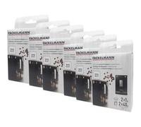 Ensemble de 6 Packs entretien détartrant et nettoyage pour machine à expresso Fackelmann Petit Déjeuner