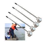 Ensemble de 6 perches télescopiques en acier inoxydable for échantillonneur d'eau, système d'échantillonnage d'eau avec pendule et gobelets gradués for rivière(4pcs,1000ML 0.98-2.5m(3.2-8.2'))
