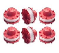 Ensemble de 6 pièces,Compatible avec Einhell GE-CT 36/30Li bobines de fil de rechange pour débroussailleuse,longueur 8 m, diamètre 2 mm,nylon bobines