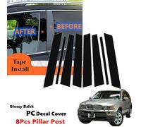 Ensemble de 6 pièces pour BMW X5 E53 2000 - 2006 3.0i 4.4i 4.6is 4.8is, Garniture de porte latérale, Brillant