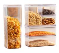 Ensemble de 6 pots de rangement BODUM CANTEEN - Couvercle transparent