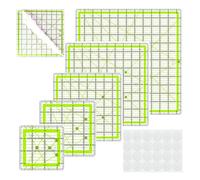 Ensemble De 6 Règles De Couture Professionnelles Règle De Quilting En Acrylique Transparent Pochoirs De Patchwork Outil De Mesure Pour La Coupe De Tissu Ensemble De Mesure De Couture Portable