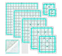 Ensemble De 6 Règles De Couture Professionnelles Règle De Quilting En Acrylique Transparent Pochoirs De Patchwork Outil De Mesure Pour La Coupe De Tissu Ensemble De Mesure De Couture Portable