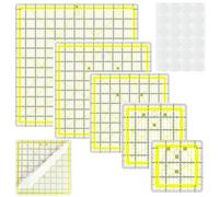 Ensemble De 6 Règles De Couture Professionnelles Règle De Quilting En Acrylique Transparent Pochoirs De Patchwork Outil De Mesure Pour La Coupe De Tissu Ensemble De Mesure De Couture Portable