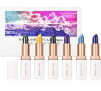 Ensemble De 6 Rouges À Lèvres,Rouge À Lèvres À Changement De Couleur De Température Magique Pour Femmes,Rouge À Lèvres Imperméable À L'eau Longue Durée Baume À Lèvres Hydratant