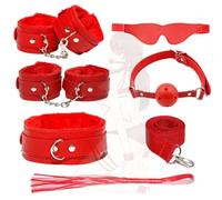 Ensemble de 6 sangles de yoga extensibles doublées de polaire rouge pour les mains et les pieds, design ajustable, adaptées aux transitions de postures de yoga en salle et à l'exercice physique