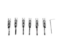 Ensemble de 6 selles de chevalet de guitare, kit de remplacement en alliage à 6 cordes, matériau en alliage de qualité supérieure pour une fixation ferme des cordes et un réglage