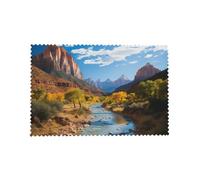 Ensemble de 6 Sets de Table Zion National Park, résistants à la Chaleur, antidérapants et lavables, pour la décoration intérieure et extérieure de la Table de Cuisine.