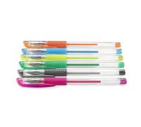 Ensemble de 6 stylos à encre gel "Glitter & Classic"