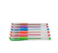 Ensemble de 6 stylos à encre gel "Pastel