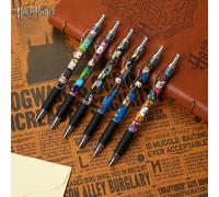 Ensemble de 6 stylos-gel à l'encre de style bande dessinée Poudlard sous licence officielle Warner Bros. Stylos-gel à pointe moyenne noire sous licence officielle pour adultes, journalisation, dessin,