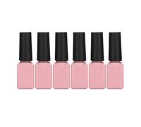 Ensemble de 6 vernis à ongles gel Soak Off pour nail art, outil de manucure à coloration rapide avec des couleurs vives, formule sûre et non irritante, effet longue durée pour la