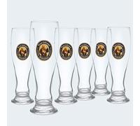 Ensemble de 6 verres à bière de la marque Franziskaner.