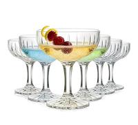 Ensemble de 6 verres à cocktail de martinis 219ml de verres à martini classiques pour les cocktails de margaritas et les boissons mixtes