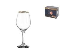 Ensemble De 6 Verres Amber Bordo Or Cl 36,5-440265 Transparent Pasabahce
